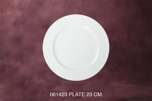 1061423 Flat Rim Plate 23 cm.