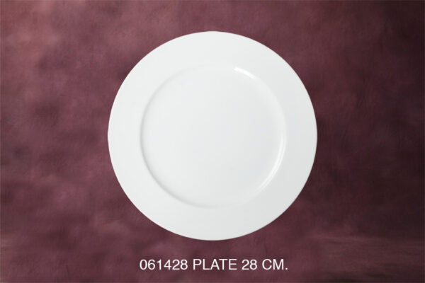 1061428 Flat Rim Plate 28 cm.