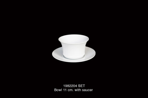 1982204 Code Set Bowl 11 cm. With Saucer 16 cm.
