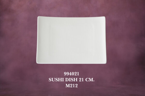 1994021 Aura - Rectangular Sushi Dish 21 cm. M212 Aura stripe