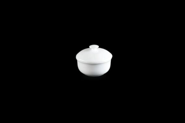 5043112 Bone China - Condiment Bowl & Lid 9 cm.